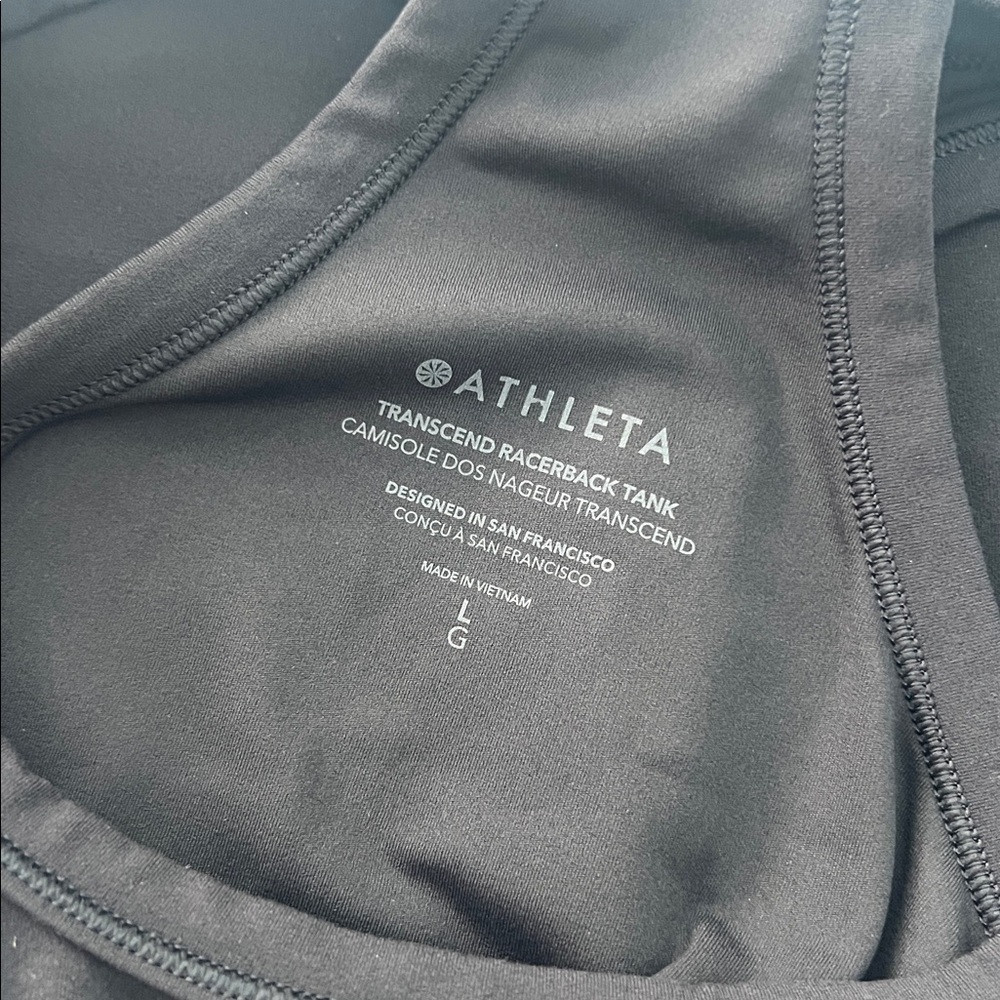 Athleta Black Transcend Racerback Tank Top - Picture 3 of 3